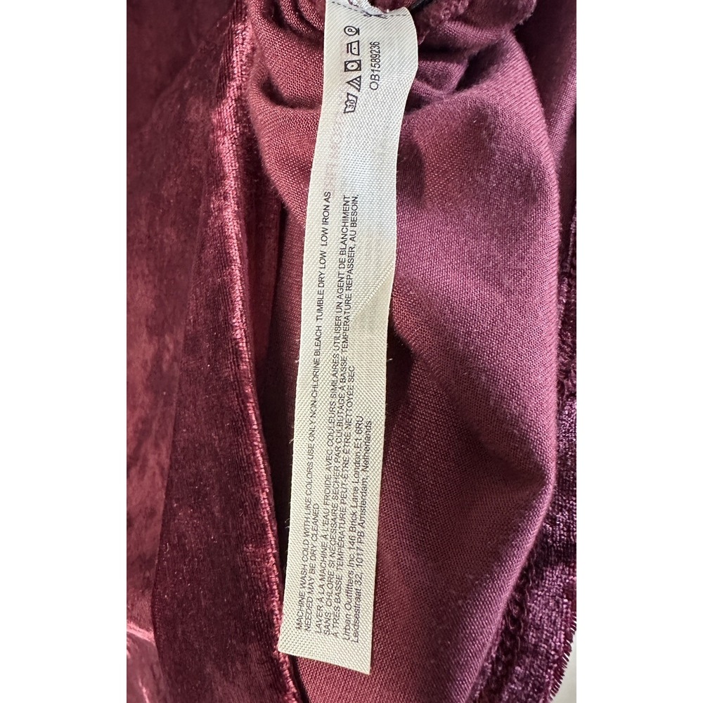 Free People Intimately Velvet Blouse Puff Sleeve Size M Romantic Coquette Whimsy - Picture 10 of 10